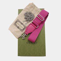 Gucci Pink Nylon Leather GG Matelasse Mini Travel Bag 