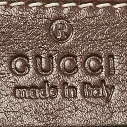 Gucci Brown Diamante Leather Medium Sukey Tote