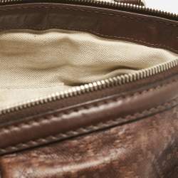 Gucci Brown Diamante Leather Medium Sukey Tote