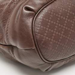 Gucci Brown Diamante Leather Medium Sukey Tote