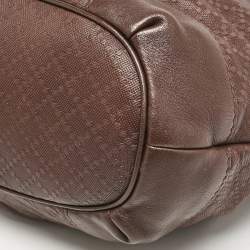 Gucci Brown Diamante Leather Medium Sukey Tote
