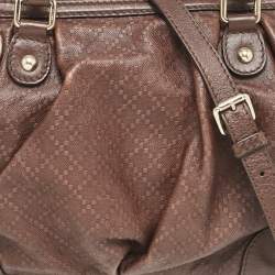 Gucci Brown Diamante Leather Medium Sukey Tote