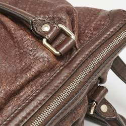 Gucci Brown Diamante Leather Medium Sukey Tote