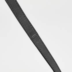 Gucci Black Leather Medium Web Sylvie Top Handle Bag