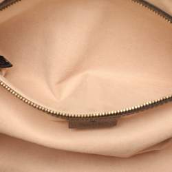 Gucci Beige/Brown GG Supreme Canvas and Leather Medium Ophidia Boston Bag