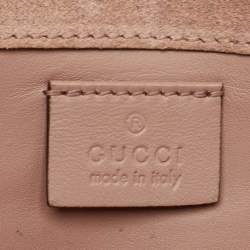 Gucci Beige Microguccissima Patent Leather Broadway Clutch