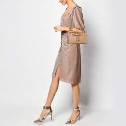 Gucci Beige Guccissima Leather Small Emily Chain Shoulder Bag
