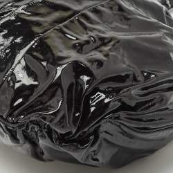 Gucci Black Patent Leather Large Hysteria Hobo