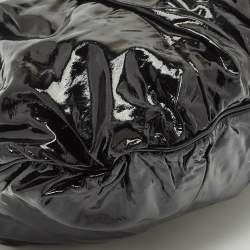 Gucci Black Patent Leather Large Hysteria Hobo