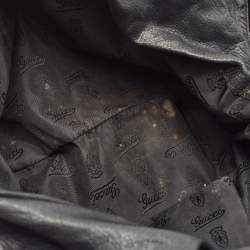 Gucci Black Patent Leather Large Hysteria Hobo