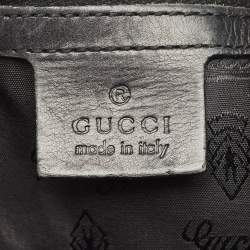 Gucci Black Patent Leather Large Hysteria Hobo