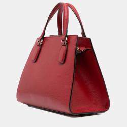 Gucci Red Medium Dollar Calf Soho Top Handle Convertible Tote