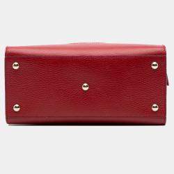 Gucci Red Medium Dollar Calf Soho Top Handle Convertible Tote