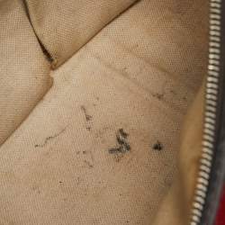 Gucci Beige/Brown GG Canvas Medium Vintage Web Boston Bag