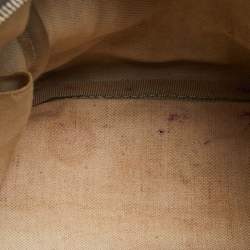 Gucci Beige/Brown GG Canvas Medium Vintage Web Boston Bag
