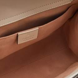 Gucci Off White Leather Small Bamboo Diana Tote