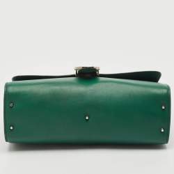 Gucci Green Leather Medium Interlocking G Shoulder Bag