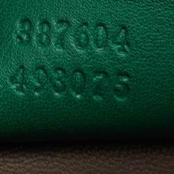 Gucci Green Leather Medium Interlocking G Shoulder Bag