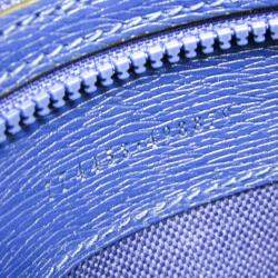 Gucci Blue and Orange Leather Shoulder Bag