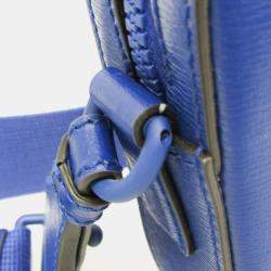 Gucci Blue and Orange Leather Shoulder Bag