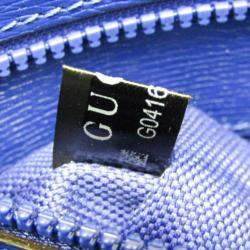 Gucci Blue and Orange Leather Shoulder Bag