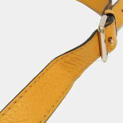 Gucci Beige and Yellow GG Canvas Bella Shoulder Bag