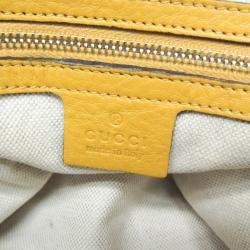 Gucci Beige and Yellow GG Canvas Bella Shoulder Bag