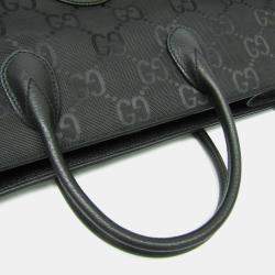 Gucci Black Nylon Canvas GG Off The Grid Shoulder Bag