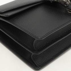 Gucci Black Leather Small Dionysus Shoulder Bag
