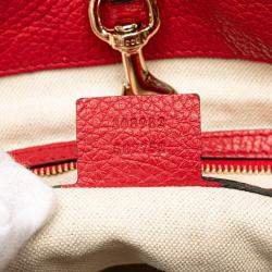 Gucci Red Medium Leather Soho Chain Tote