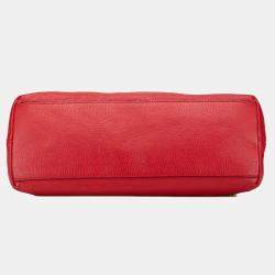 Gucci Red Medium Leather Soho Chain Tote