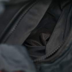 Pre Owned Gucci Red Nylon Web L'Aveugle Par Amour Embroidered Backpack