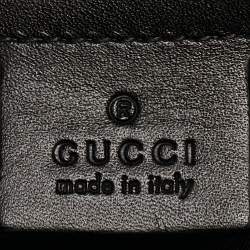 Pre Owned Gucci Red Nylon Web L'Aveugle Par Amour Embroidered Backpack