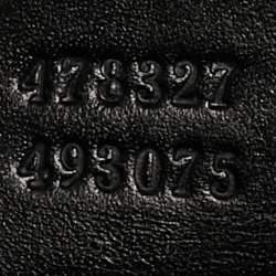 Pre Owned Gucci Red Nylon Web L'Aveugle Par Amour Embroidered Backpack