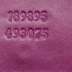 Gucci Beige/Purple GG Supreme Canvas Limited Edition Stripe Web Joy Boston Bag