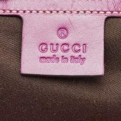 Gucci Beige/Purple GG Supreme Canvas Limited Edition Stripe Web Joy Boston Bag