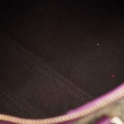 Gucci Beige/Purple GG Supreme Canvas Limited Edition Stripe Web Joy Boston Bag