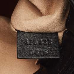 مملوكة مسبقًا Gucci Black Matelassé Aria Leather Super Mini GG Marmont Shoulder Bag