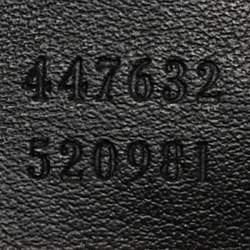 Pre Owned Gucci Black Matelassé Leather Small GG Marmont Bag