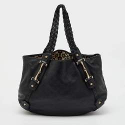Gucci Black Guccissima Leather Pelham Shoulder Bag