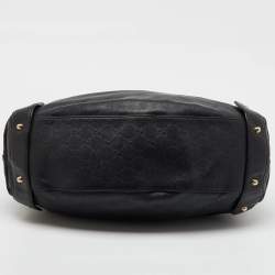 Gucci Black Guccissima Leather Pelham Shoulder Bag