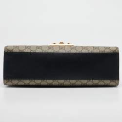 Gucci Tricolor GG Supreme Canvas and Leather Medium Padlock Shoulder Bag