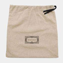 Gucci Beige Gg Supremecanvas Leather Horsebit 1955 Shoulder Bag 