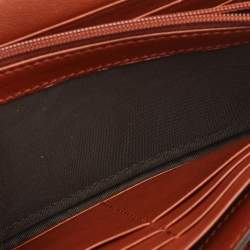 Gucci Brown Glazed Leather Lady Lock Continental Wallet