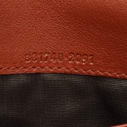 Gucci Brown Glazed Leather Lady Lock Continental Wallet