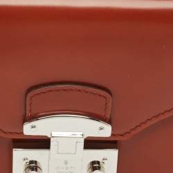 Gucci Brown Glazed Leather Lady Lock Continental Wallet