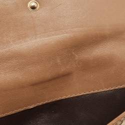 Gucci Beige GG Canvas Double G Continental Wallet
