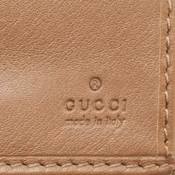 Gucci Beige GG Canvas Double G Continental Wallet