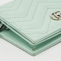 Gucci Matelassé Leather GG Marmont Card Case
