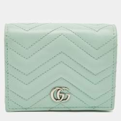 Gucci Matelassé Leather GG Marmont Card Case